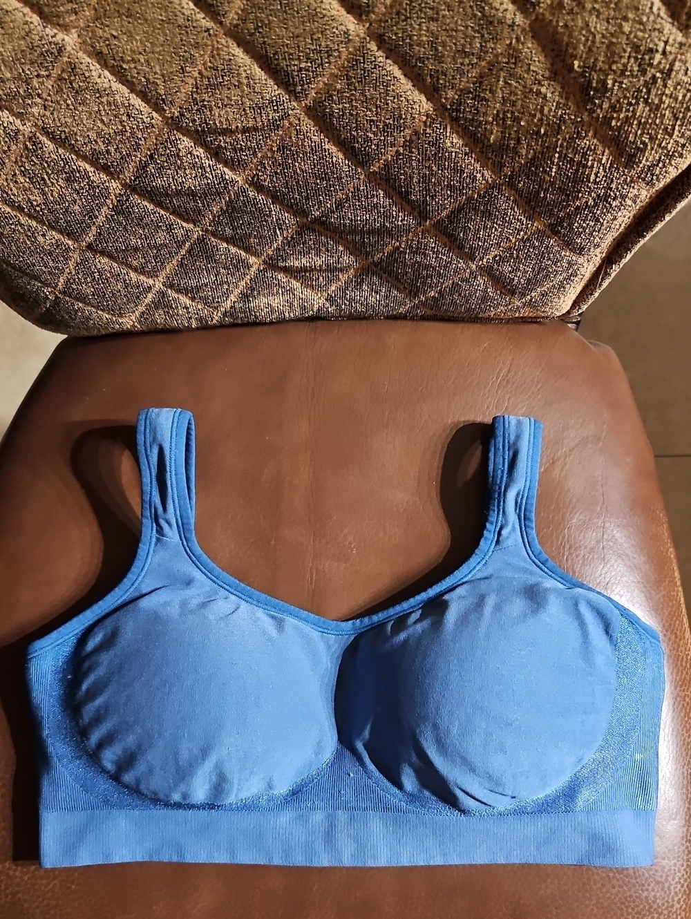 Truekind Daily Comfort Wireless Shaper Bra Seamless Full Coverage Padded Blue
